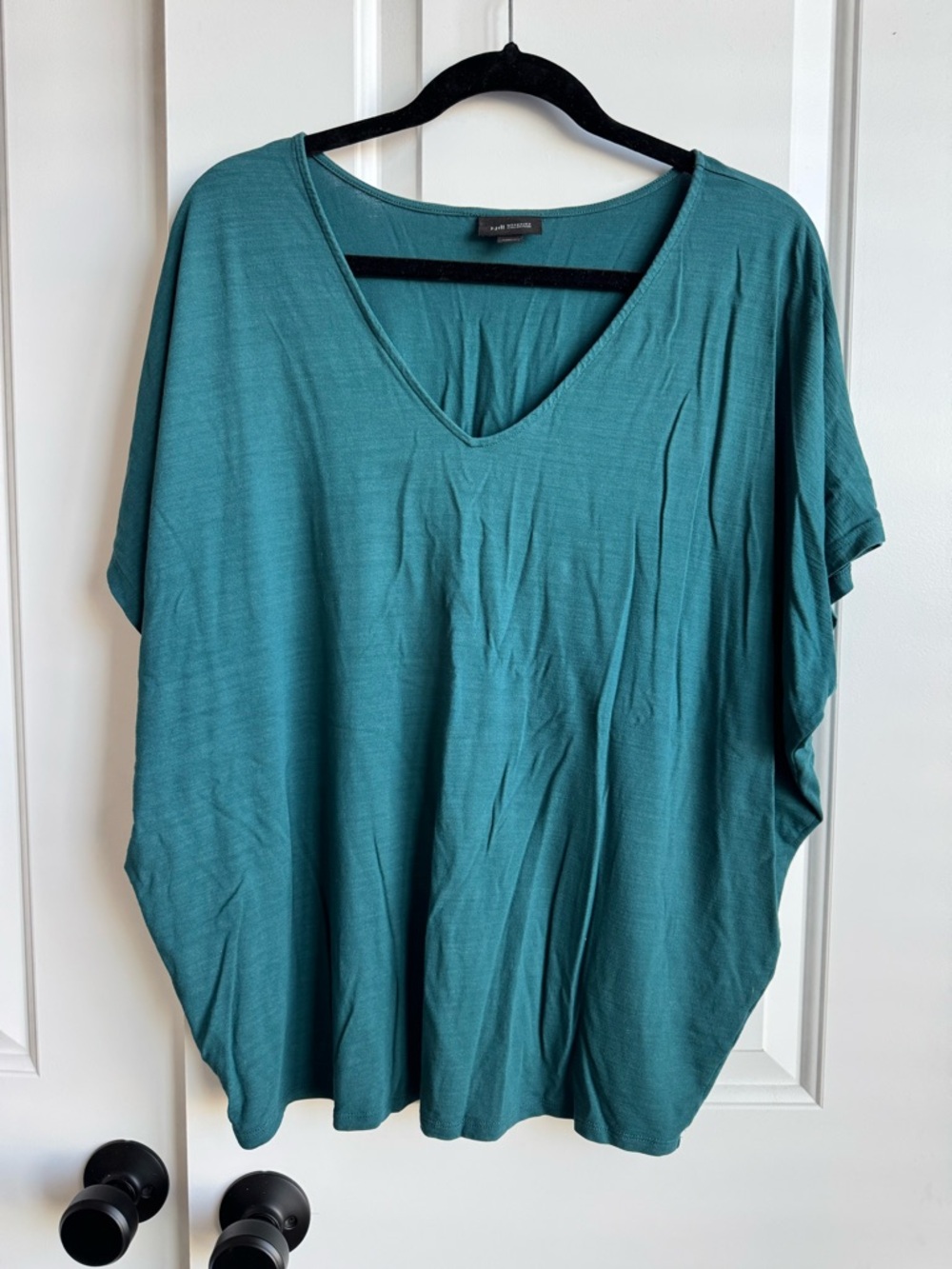 J. Jill Wearever Teal V-Neck Dolman Top - XL